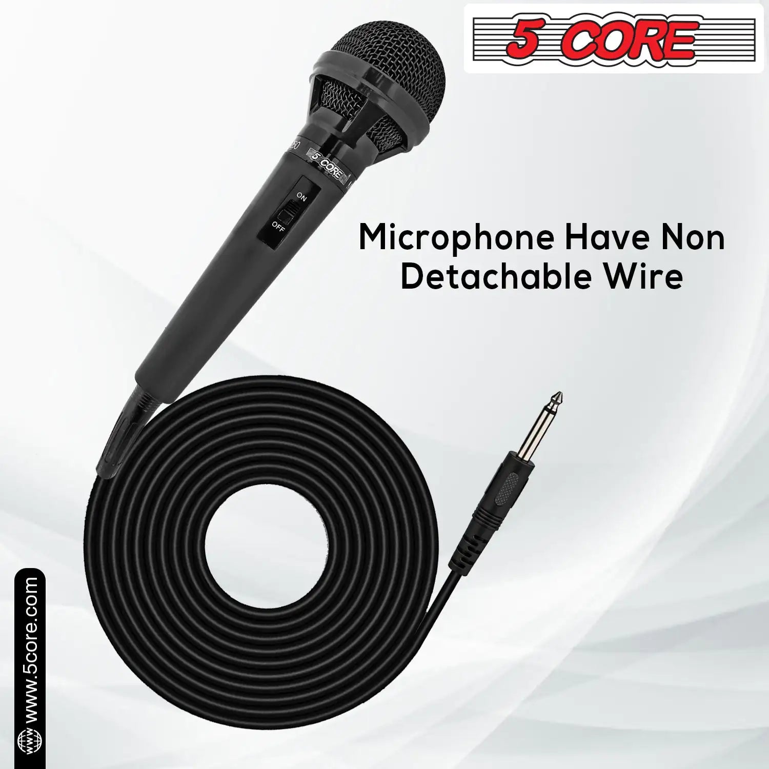 5Core XLR Microphone Dynamic Mic Karaoke Singing Studio Mics Handheld Microfono - TorontoHobbyStore