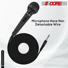 5Core XLR Microphone Dynamic Mic Karaoke Singing Studio Mics Handheld Microfono - TorontoHobbyStore