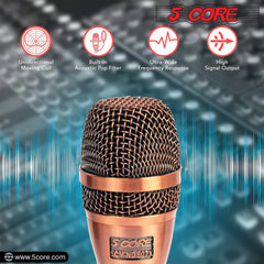 5Core XLR Microphone Dynamic Mic Karaoke Singing Studio Microfono Handheld Mics - TorontoHobbyStore