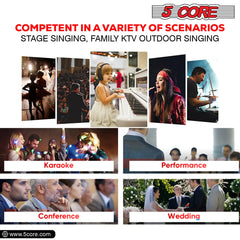 5Core XLR Microphone Dynamic Mic Karaoke Singing Studio Mics Handheld Microfono - TorontoHobbyStore