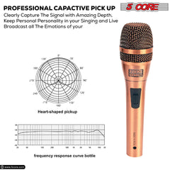 5Core XLR Microphone Dynamic Mic Karaoke Singing Studio Microfono Handheld Mics - TorontoHobbyStore