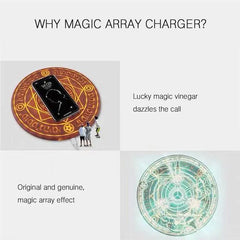 Precise Title: 10W Glowing Magic Array Wireless Charger - TorontoHobbyStore