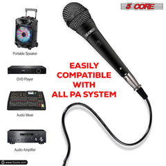5Core XLR Microphone Dynamic Mic Karaoke Singing Studio Microfono Handheld Mics - TorontoHobbyStore