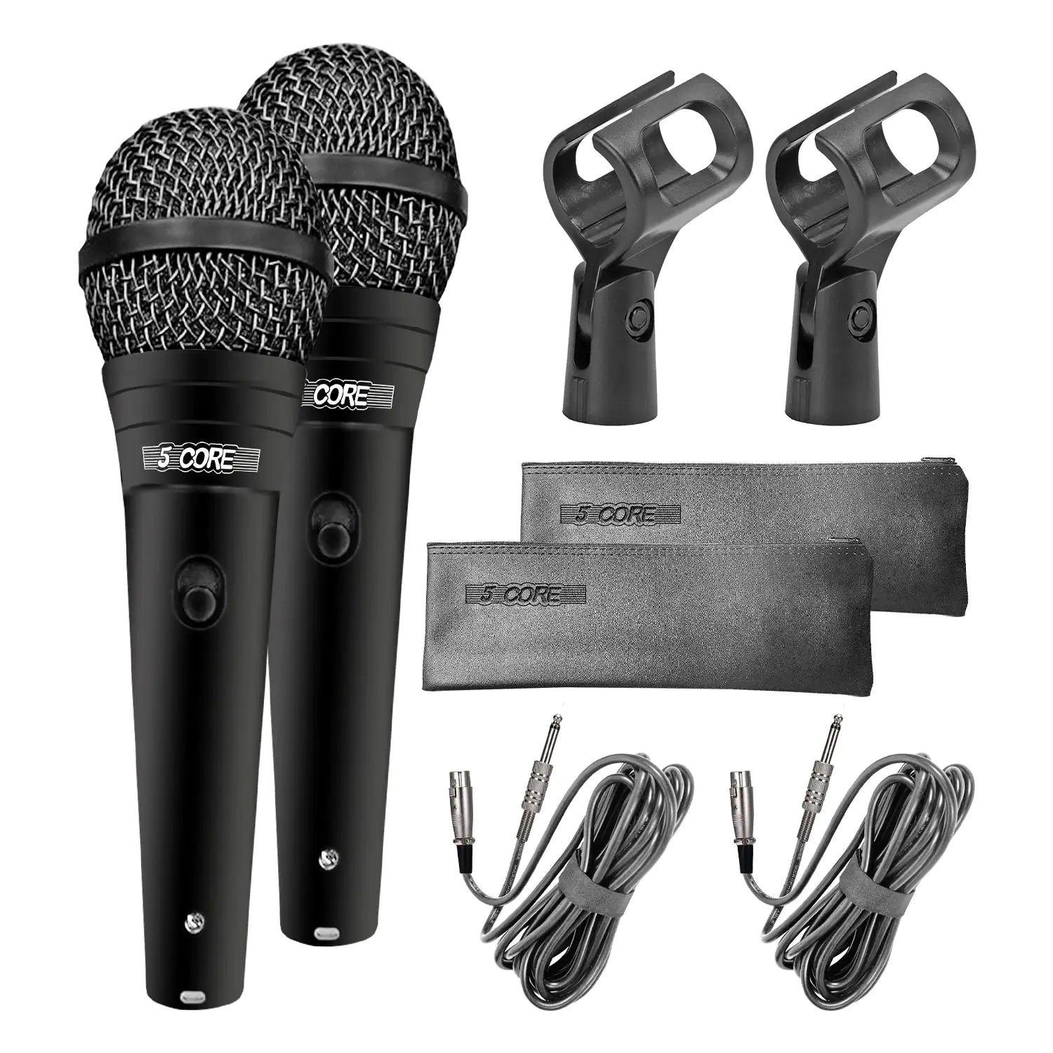 5Core XLR Microphone Dynamic Mic Karaoke Singing Studio Microfono Handheld Mics - TorontoHobbyStore
