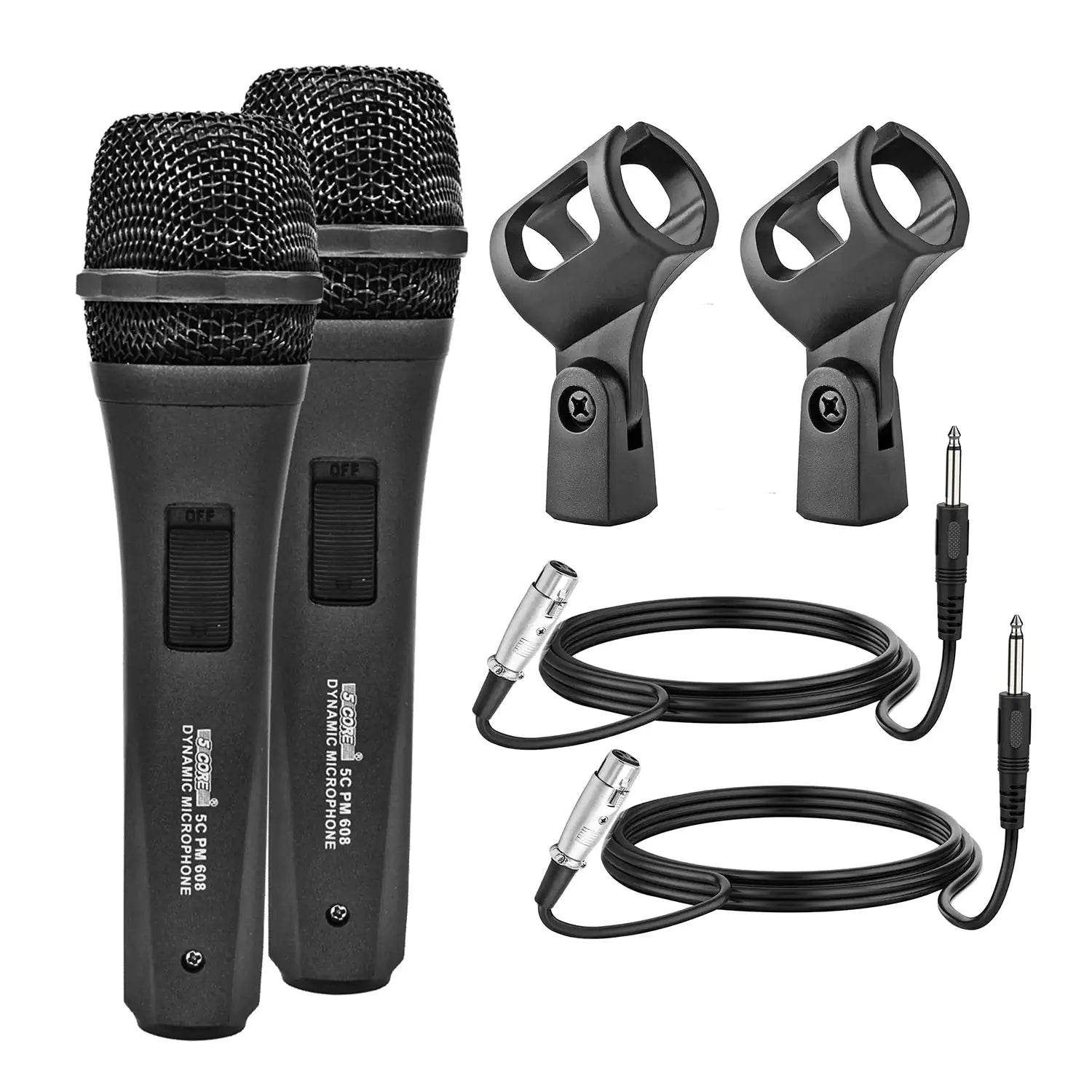 5Core XLR Microphone Dynamic Mic Karaoke Singing Studio Mics Handheld Microfono - TorontoHobbyStore