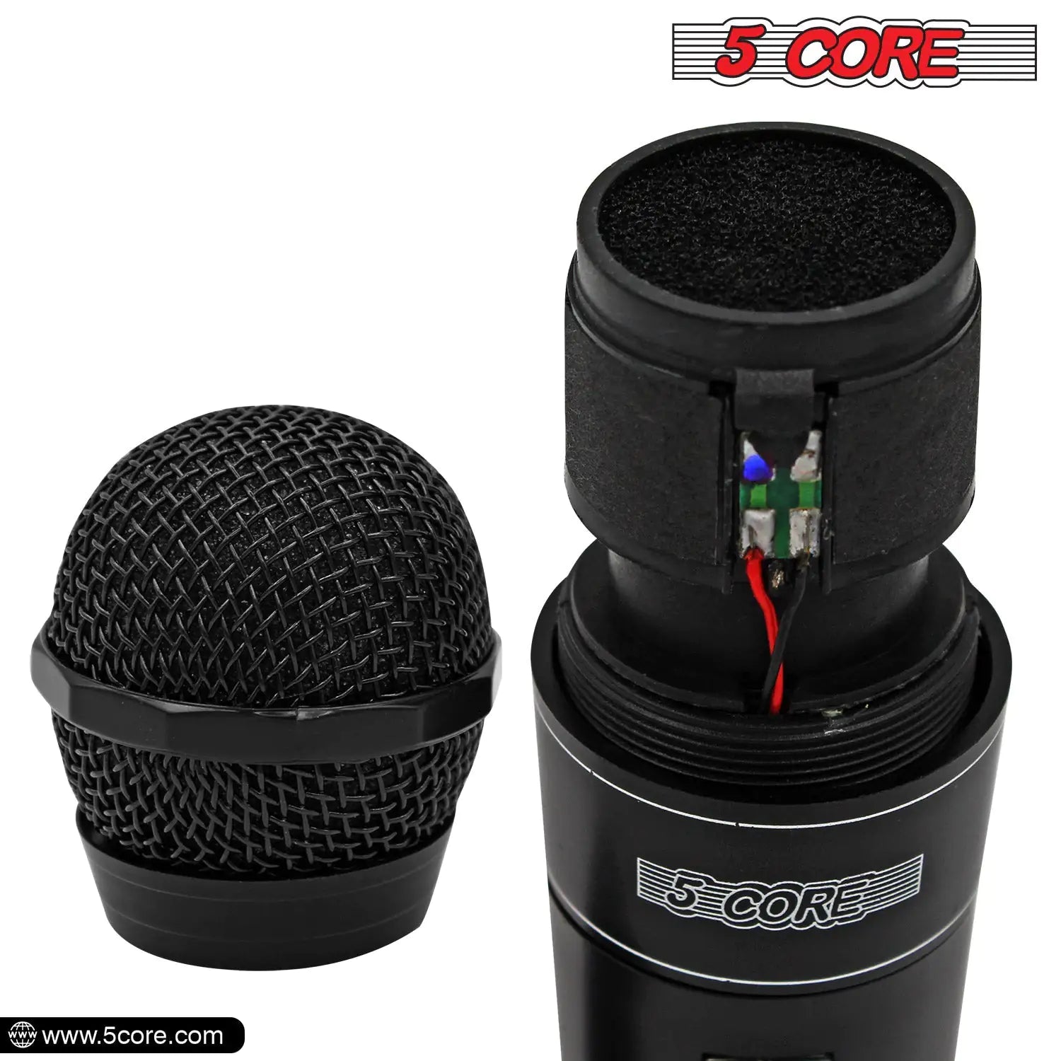 5Core XLR Microphone Dynamic Mic Karaoke Singing Studio Mics Handheld Microfono - TorontoHobbyStore