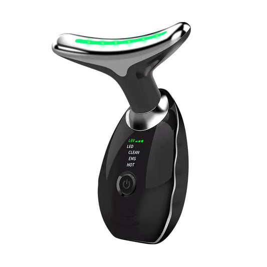 Beauty Facial Massager, 7 Color Wavy Acne Beauty Microcurrent Facial Device Skin Firming for Face Neck Beauty Device, - TorontoHobbyStore