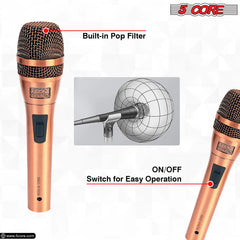 5Core XLR Microphone Dynamic Mic Karaoke Singing Studio Microfono Handheld Mics - TorontoHobbyStore
