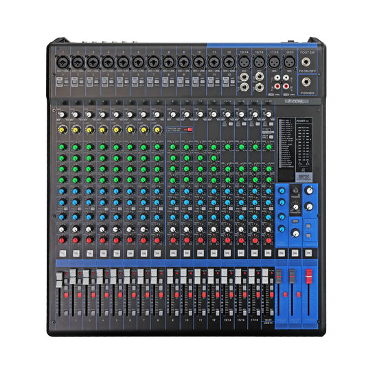5Core Audio DJ Mixer 20 Channel Sound Board Console w 24 SPX Effect 48V Phantom Power - TorontoHobbyStore
