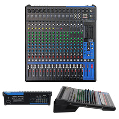 5Core Audio DJ Mixer 20 Channel Sound Board Console w 24 SPX Effect 48V Phantom Power - TorontoHobbyStore