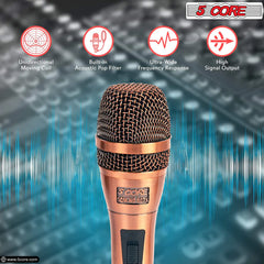5Core XLR Microphone Dynamic Mic Karaoke Singing Studio Microfono Handheld Mics - TorontoHobbyStore