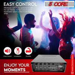 5Core Audio System Combo 30W Amplifier 6.4” Wall Speakers 4 Piece 10W RMS Each Commercial Speaker System for Restaurant Office Cafe Bar - TorontoHobbyStore