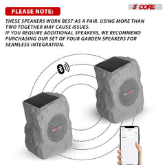5Core Outdoor Wireless Speakers Bluetooth Rock Waterproof Linkable TWS Garden Speaker - TorontoHobbyStore