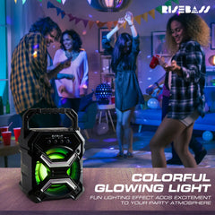 Portable Wireless Bluetooth Speaker with TWS Function - Rechargeable Bluetooth Speaker - 7" 65db Wireless Speaker - TorontoHobbyStore