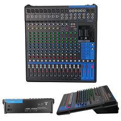 5Core Audio DJ Mixer 16 Channel Sound Board Console w 24 SPX Effect 48V Phantom Powe - TorontoHobbyStore