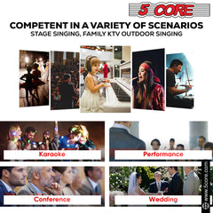 5Core XLR Microphone Dynamic Mic Karaoke Singing Studio Mics Handheld Microfono - TorontoHobbyStore