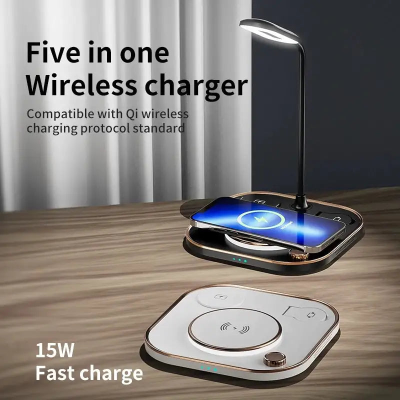 Led Desk Lamp 3 in 1 Wireless Charger - TorontoHobbyStore