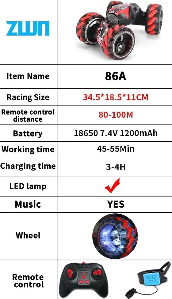 RC Car Stunt Remote Control Car - TorontoHobbyStore