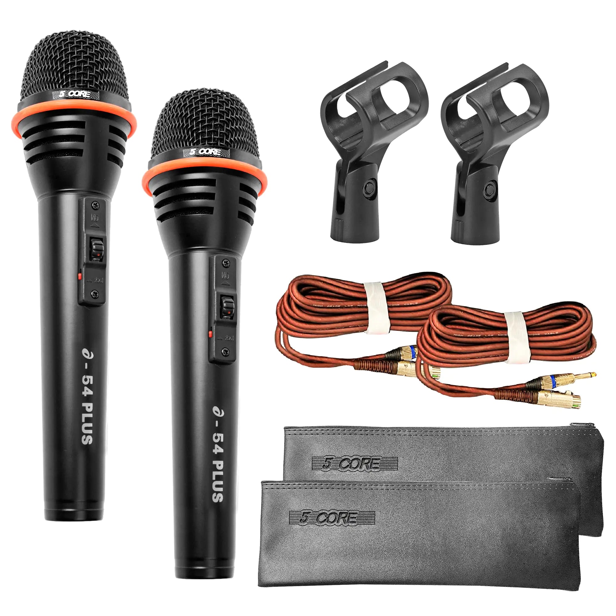 5Core XLR Microphone Dynamic Mic Karaoke Singing Studio Mics Handheld Microfono - TorontoHobbyStore
