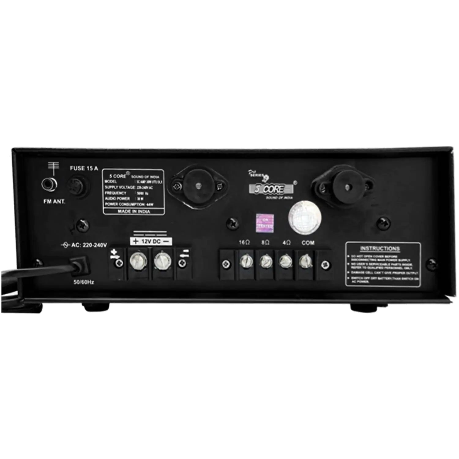 5Core Amplifier Home Audio Stereo Receiver PA Speaker Microphone Surround Sound Amp - TorontoHobbyStore