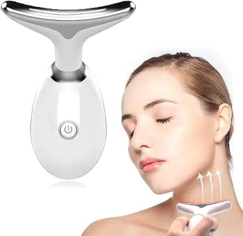 Beauty Facial Massager, 7 Color Wavy Acne Beauty Microcurrent Facial Device Skin Firming for Face Neck Beauty Device, - TorontoHobbyStore