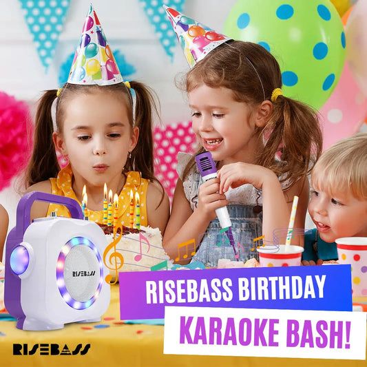 Karaoke Machine for Kids - Bluetooth Speaker with 2 Microphone - Portable Kids Karaoke Machine for Girls and Boys - Birthday Gift for Girls and Boys Ages 2 Years Old and Up. - TorontoHobbyStore