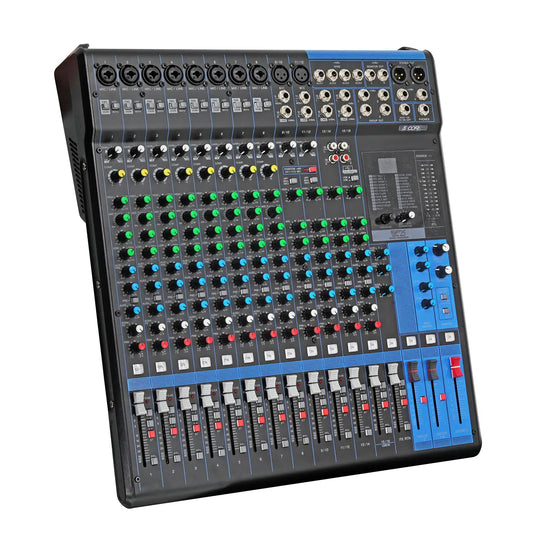 5Core Audio DJ Mixer 16 Channel Sound Board Console w 24 SPX Effect 48V Phantom Powe - TorontoHobbyStore