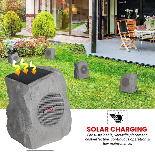 5Core Outdoor Wireless Speakers Bluetooth Rock Waterproof Linkable TWS Garden Speaker - TorontoHobbyStore