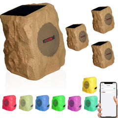 5Core Outdoor Wireless Speakers Bluetooth Rock Waterproof Linkable TWS Garden Speaker - TorontoHobbyStore