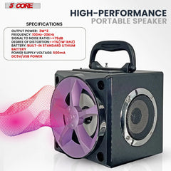 5Core Bookshelf Speaker Powered Studio Monitor Small Wired Active Home Speaker System Hifi House Audio - TorontoHobbyStore