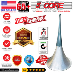 5Core PA Speaker Trumpet Reflex Horn Throat 24" Aluminum Body Support Most Compression Driver - TorontoHobbyStore