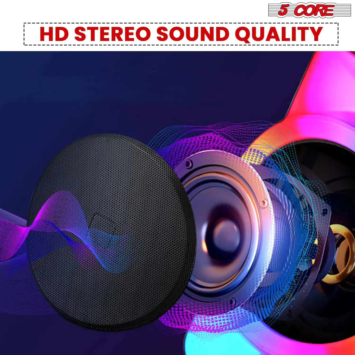 5Core Bluetooth Party Speaker 12 inch PA RGB Partybox Karaoke Machine + 2 Wireless Mic - TorontoHobbyStore