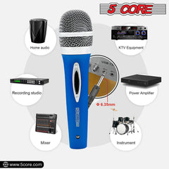 5Core XLR Microphone Dynamic Mic Karaoke Singing Studio Mics Handheld Microfono - TorontoHobbyStore