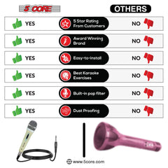 5Core XLR Microphone Dynamic Mic Karaoke Singing Studio Mics Handheld Microfono - TorontoHobbyStore