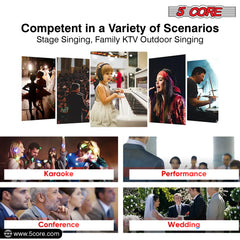 5Core XLR Microphone Dynamic Mic Karaoke Singing Studio Microfono Handheld Mics - TorontoHobbyStore