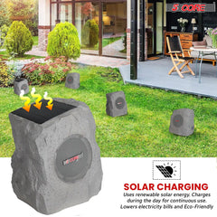 5Core Outdoor Wireless Speakers Bluetooth Rock Waterproof Linkable TWS Garden Speaker - TorontoHobbyStore