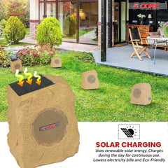 5Core Outdoor Wireless Speakers Bluetooth Rock Waterproof Linkable TWS Garden Speaker - TorontoHobbyStore