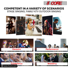 5Core XLR Microphone Dynamic Mic Karaoke Singing Studio Mics Handheld Microfono - TorontoHobbyStore