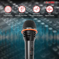 5Core XLR Microphone Dynamic Mic Karaoke Singing Studio Mics Handheld Microfono - TorontoHobbyStore