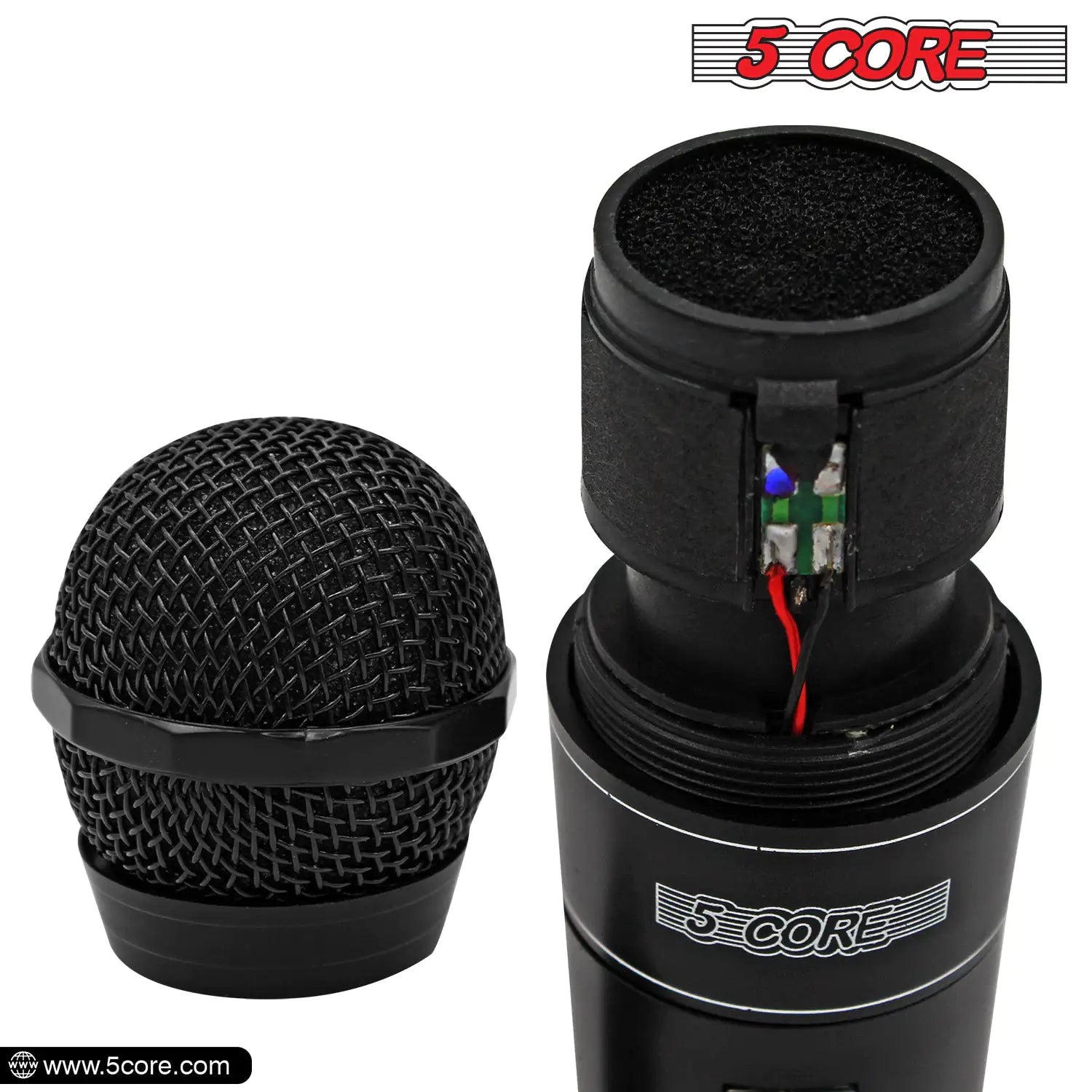 5Core XLR Microphone Dynamic Mic Karaoke Singing Studio Mics Handheld Microfono - TorontoHobbyStore