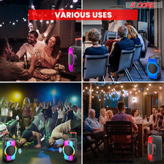 5Core Bluetooth Party Speaker 12 inch PA RGB Partybox Karaoke Machine + 2 Wireless Mic - TorontoHobbyStore