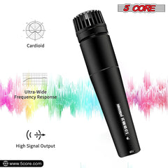 5Core XLR Microphone Dynamic Mic Karaoke Singing Studio Microfono Handheld Mics - TorontoHobbyStore