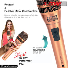 5Core XLR Microphone Dynamic Mic Karaoke Singing Studio Microfono Handheld Mics - TorontoHobbyStore