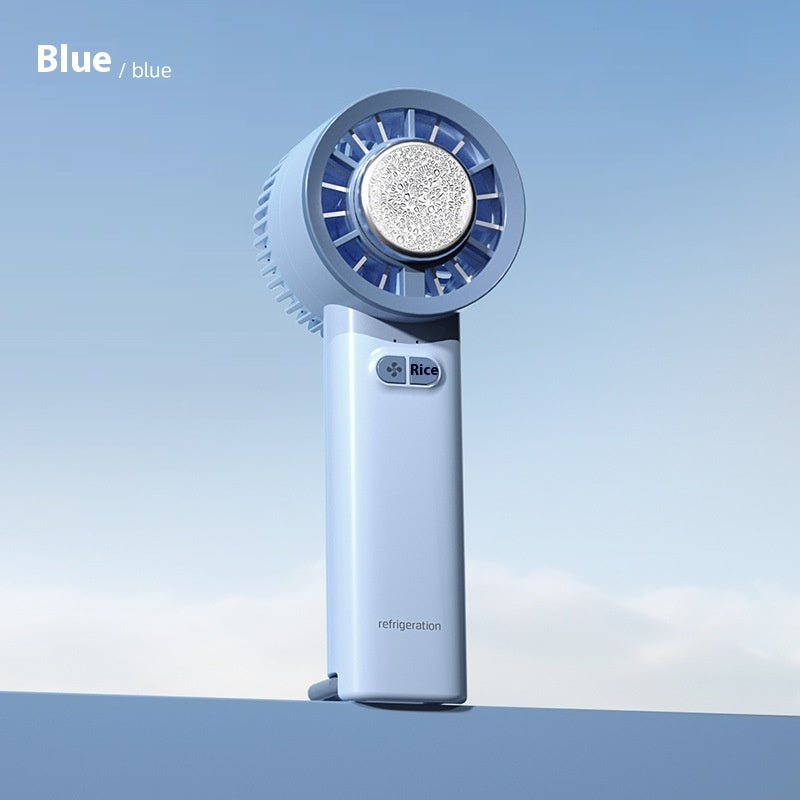 2024 Summer Gadget Handheld Turbo Jet Fan Mini Portable Ice Cold Fan Generation Brushless Motor Wind High Speed Duct Fans Violent Blower - TorontoHobbyStore