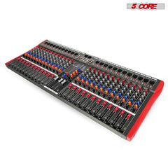 5Core Audio Mixer 24 Channel DJ Mixing Board Bluetooth USB Analog Professional Mezclador De Audio - TorontoHobbyStore