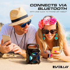 Portable Wireless Bluetooth Speaker with TWS Function - Rechargeable Bluetooth Speaker - 7" 65db Wireless Speaker - TorontoHobbyStore