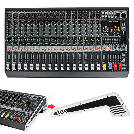 5Core Audio Mixer 16 Channel DJ Mixing Board Bluetooth USB Analog Professional Mezclador De Audio - TorontoHobbyStore