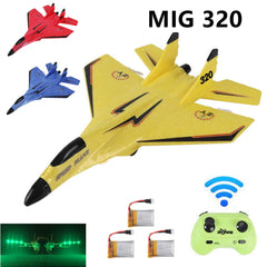 2.4G Glider RC Drone MIG 320 Fixed Wing Airplane Hand Throwing Foam Dron Electric Remote Control Outdoor RC Plane Toys for Boys - TorontoHobbyStore