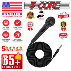 5Core XLR Microphone Dynamic Mic Karaoke Singing Studio Mics Handheld Microfono - TorontoHobbyStore