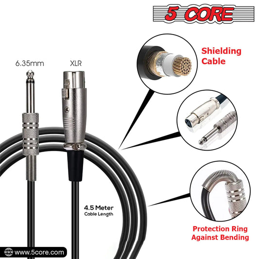 5Core XLR Microphone Dynamic Mic Karaoke Singing Studio Microfono Handheld Mics - TorontoHobbyStore